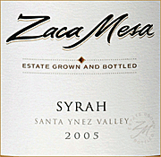 Zaca Mesa 2005 Syrah